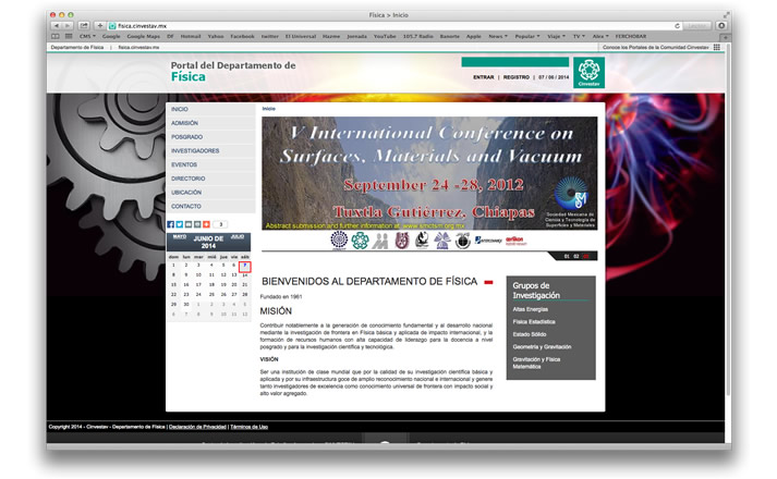 Departamento de Física - Cinvestav